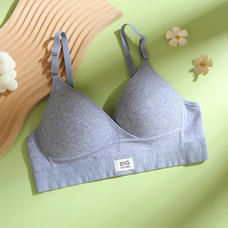 Embroidery Ai - Fransız tarzı yazlık ince pamuklu sütyen,