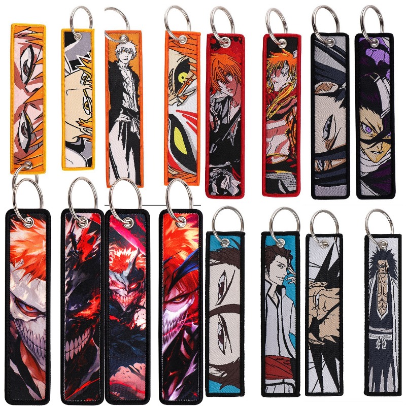 Embroidery Gift - BLEACH Anime Anahtarlık Nakışlı Anahtarlık Çevresel