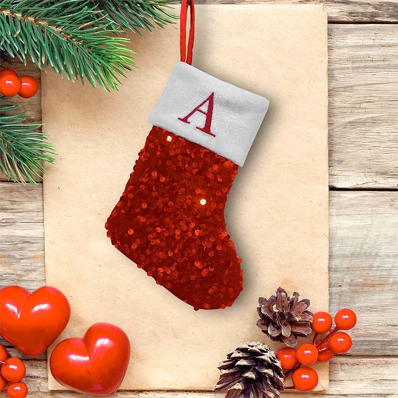 Kırmızı Pullu Noel Çorabı A Ha - Embroidery Xmas Ornaments incelemesi ve fiyatı