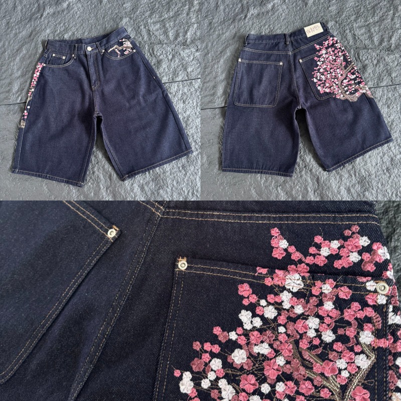 Erkek Kadın Koyu Renk Ham Deni - Embroidery Jeans Sakura incelemesi ve fiyatı