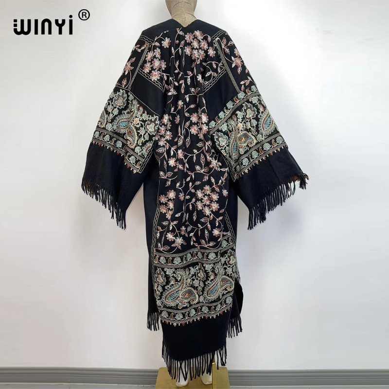 WINYI Kışlık Kadın Püsküllü Pa - Embroidery Pashmina incelemesi ve fiyatı