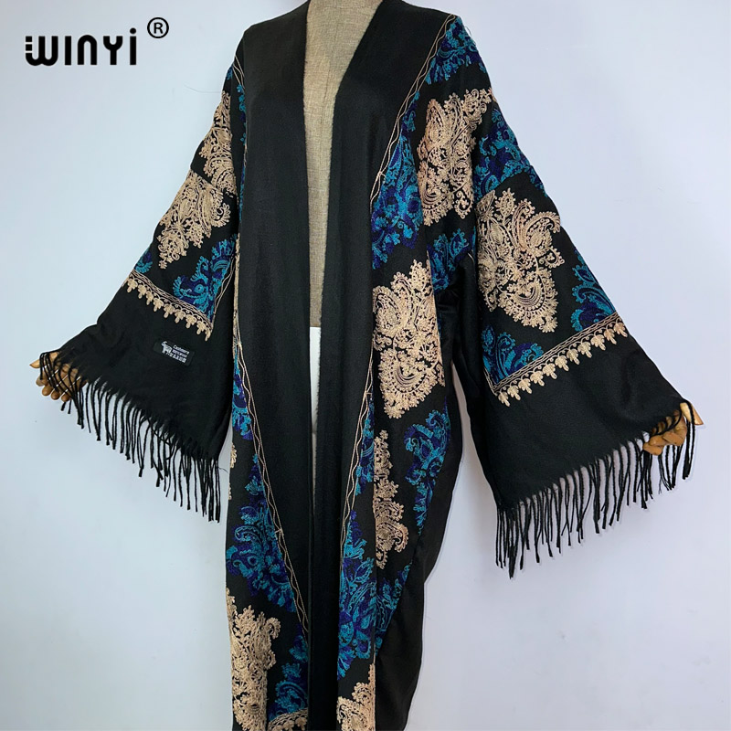 WINYI Kışlık Kadın Püsküllü Pa - Embroidery Pashmina incelemesi ve fiyatı