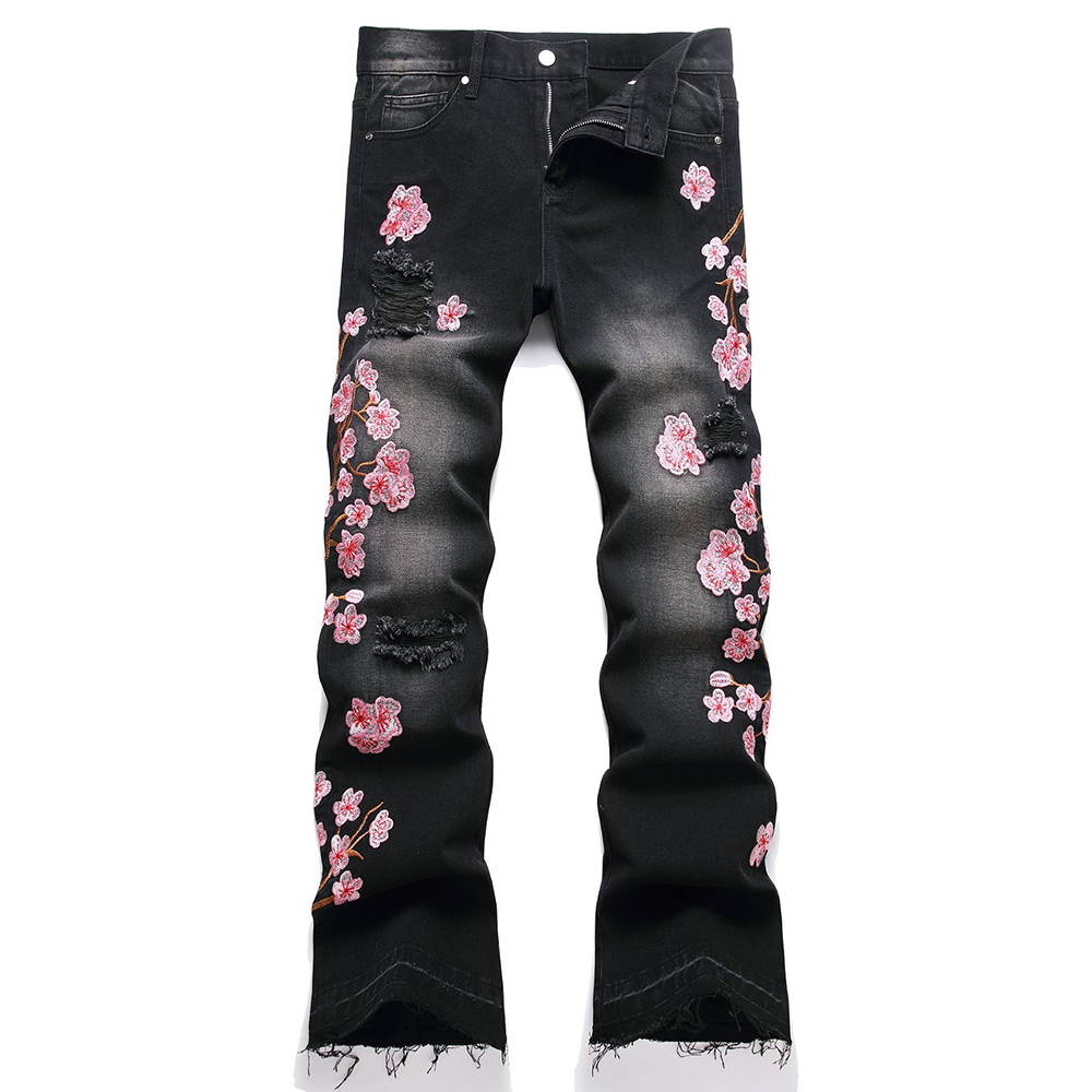 Erkekler Sakura Nakış Denim Ko - Embroidery Jeans Sakura incelemesi ve fiyatı