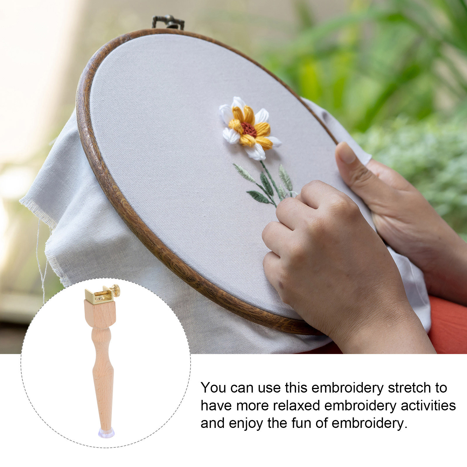3 Adet Ahşap Nakış Çemberi Sta - Embroidery Hoop Stand incelemesi ve fiyatı