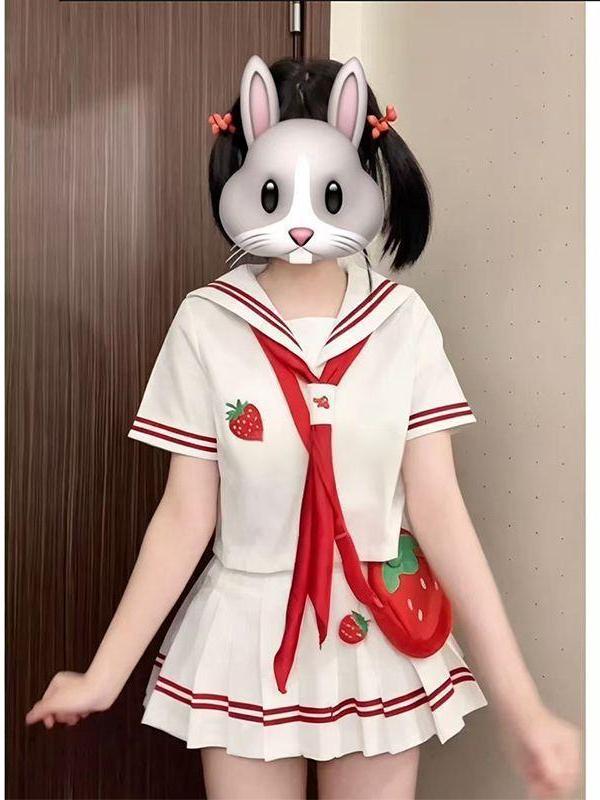 2026 Anime JK Üniforması Çilek - Embroidery Skirt incelemesi ve fiyatı