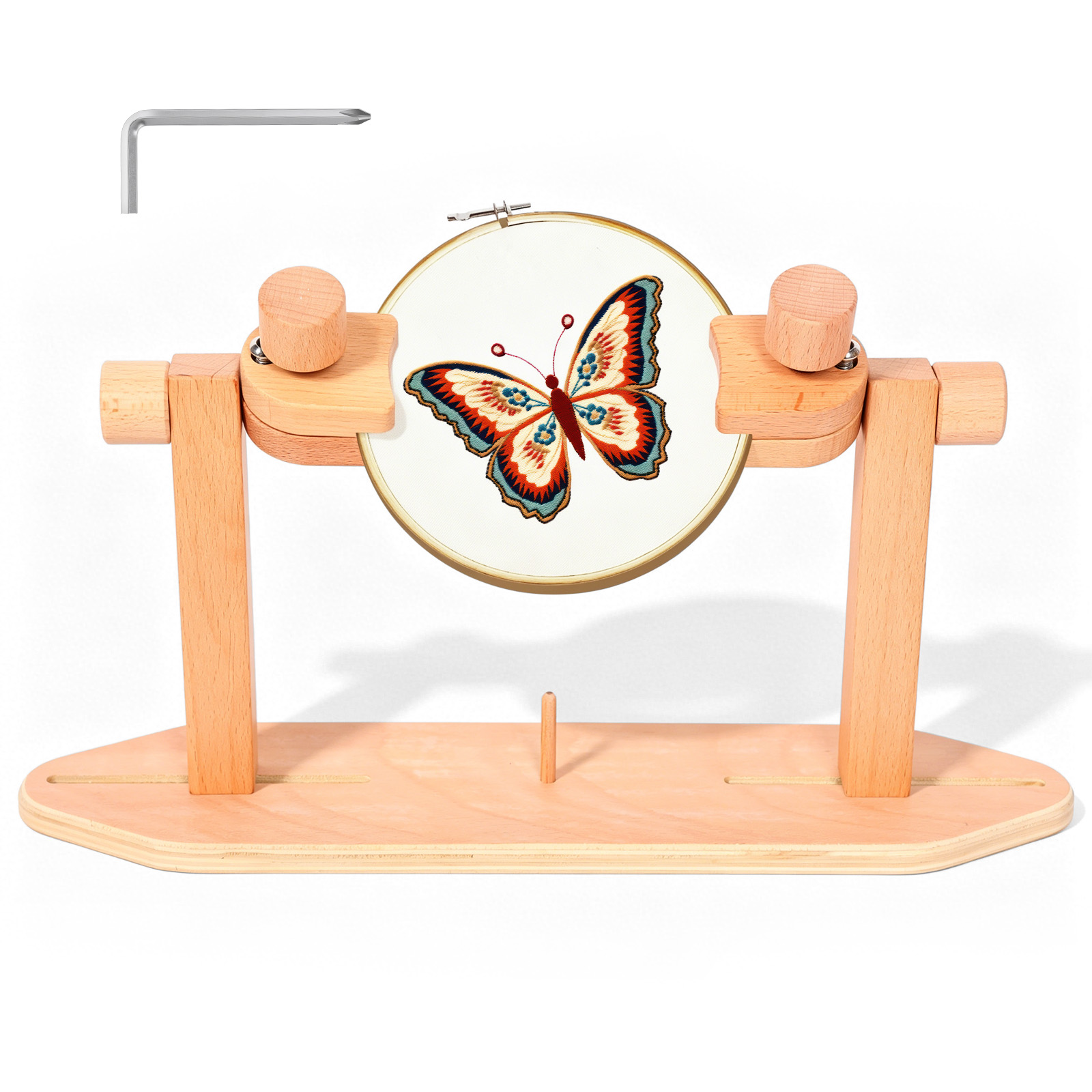 Ahşap Nakış Kasnağı Standı Aya - Embroidery Hoop Stand incelemesi ve fiyatı