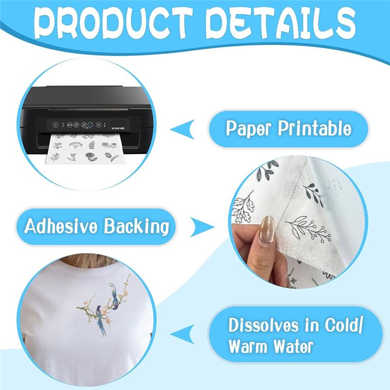 LIKE WISH 15PCS A4 Suda Çözüne - Water Soluble Stabilizer incelemesi ve fiyatı