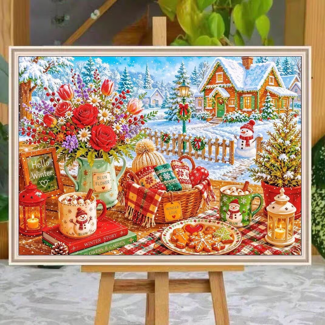 9CT 14ct Kış Baskılı Kitleri Ç - Embroidery Job incelemesi ve fiyatı